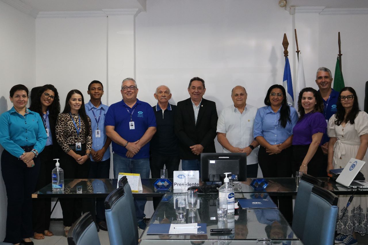 CRA-CE recebe diretores do CORE-CE para conhecer boas práticas de gestão